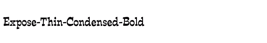 font Expose-Thin-Condensed-Bold download