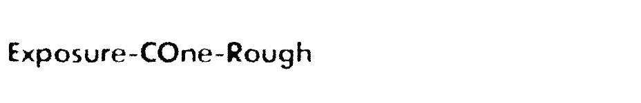 font Exposure-COne-Rough download