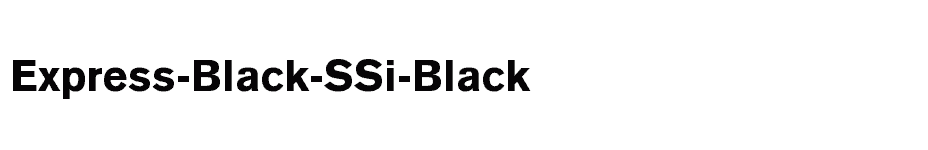 font Express-Black-SSi-Black download