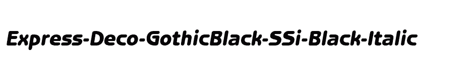 font Express-Deco-GothicBlack-SSi-Black-Italic download