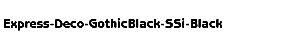 font Express-Deco-GothicBlack-SSi-Black download