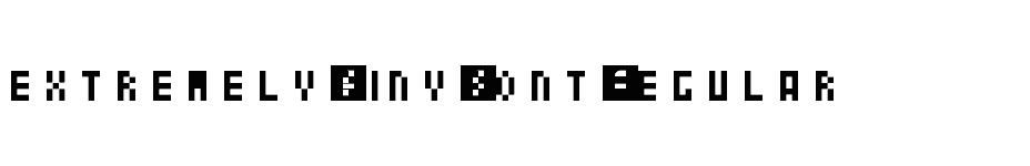font Extremely-Tiny-Font-Regular download