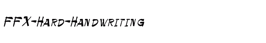 font FFX-Hard-Handwriting download