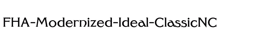 font FHA-Modernized-Ideal-ClassicNC download