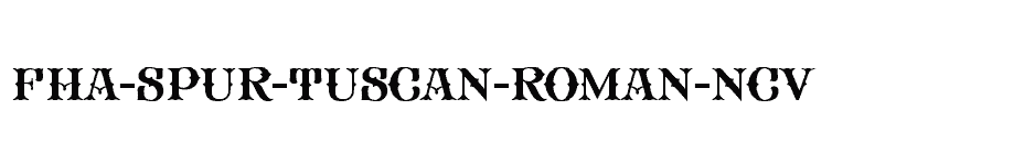 font FHA-Spur-Tuscan-Roman-NCV download