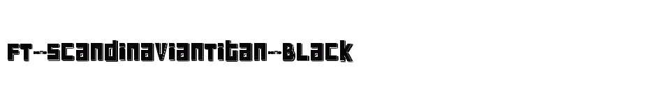 font FT-ScandinavianTitan-Black download