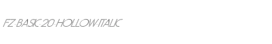 font FZ-BASIC-20-HOLLOW-ITALIC download