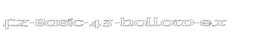 font FZ-BASIC-43-HOLLOW-EX download