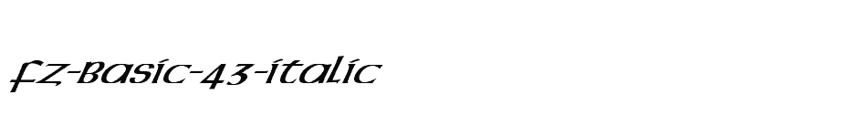 font FZ-BASIC-43-ITALIC download