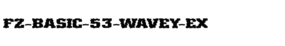 font FZ-BASIC-53-WAVEY-EX download