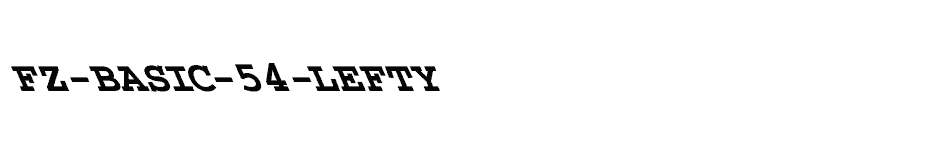 font FZ-BASIC-54-LEFTY download