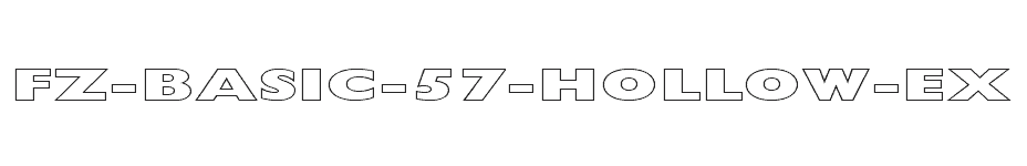 font FZ-BASIC-57-HOLLOW-EX download