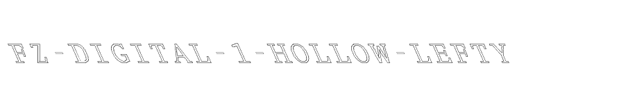 font FZ-DIGITAL-1-HOLLOW-LEFTY download