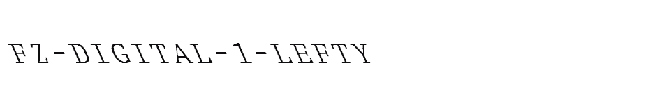 font FZ-DIGITAL-1-LEFTY download