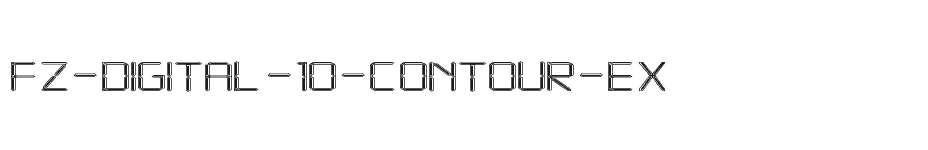 font FZ-DIGITAL-10-CONTOUR-EX download