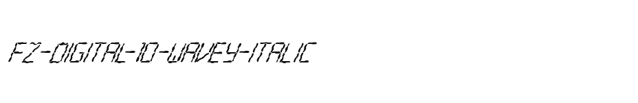 font FZ-DIGITAL-10-WAVEY-ITALIC download