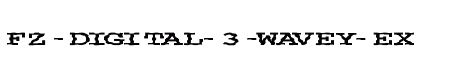 font FZ-DIGITAL-3-WAVEY-EX download