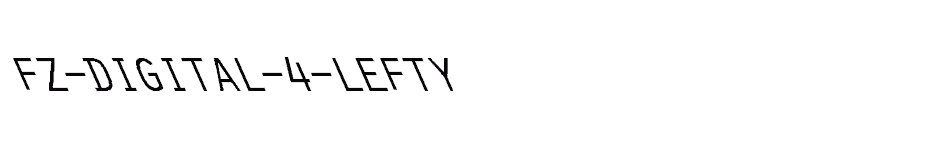 font FZ-DIGITAL-4-LEFTY download