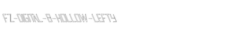 font FZ-DIGITAL-8-HOLLOW-LEFTY download