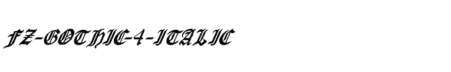 font FZ-GOTHIC-4-ITALIC download