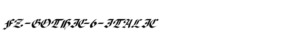 font FZ-GOTHIC-6-ITALIC download