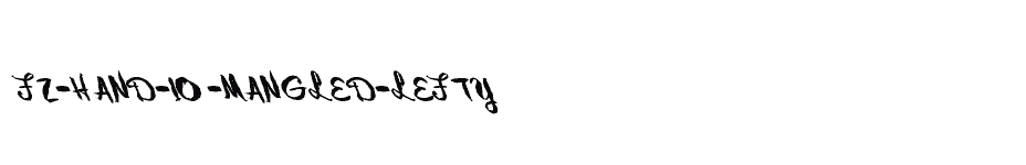 font FZ-HAND-10-MANGLED-LEFTY download