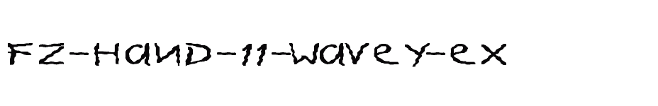 font FZ-HAND-11-WAVEY-EX download