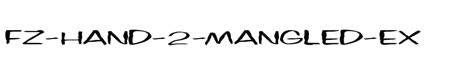 font FZ-HAND-2-MANGLED-EX download