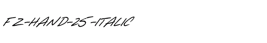 font FZ-HAND-25-ITALIC download