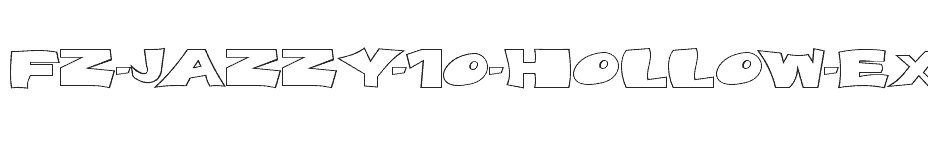 font FZ-JAZZY-10-HOLLOW-EX download