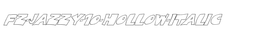 font FZ-JAZZY-10-HOLLOW-ITALIC download