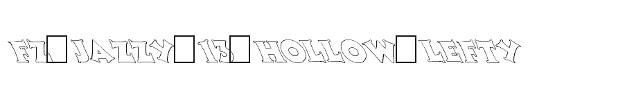 font FZ-JAZZY-13-HOLLOW-LEFTY download