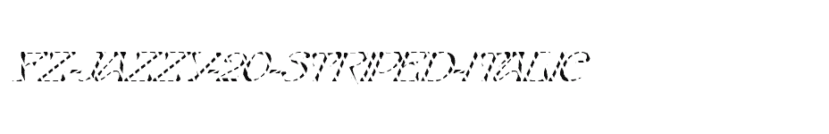 font FZ-JAZZY-20-STRIPED-ITALIC download