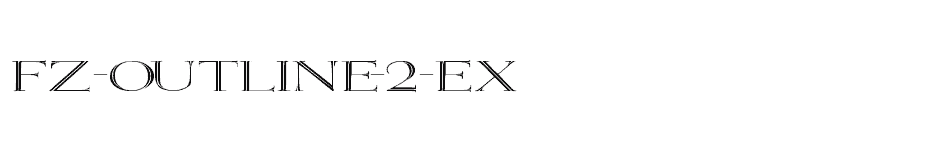 font FZ-OUTLINE-2-EX download