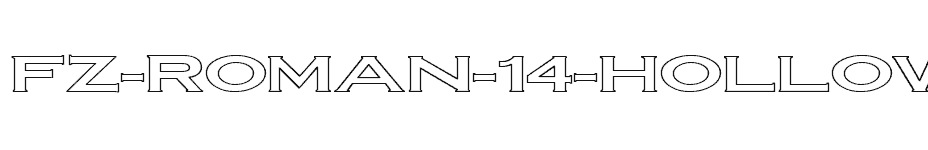 font FZ-ROMAN-14-HOLLOW-EX download