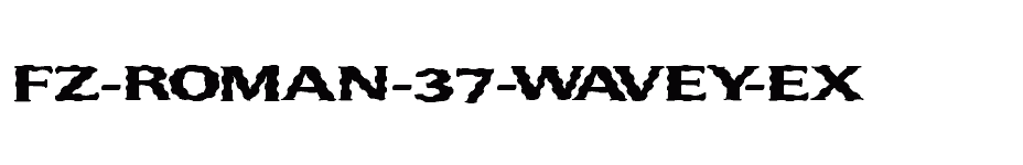 font FZ-ROMAN-37-WAVEY-EX download