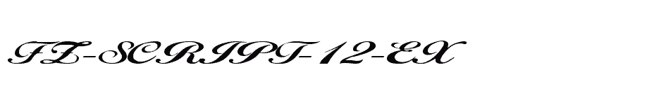 font FZ-SCRIPT-12-EX download