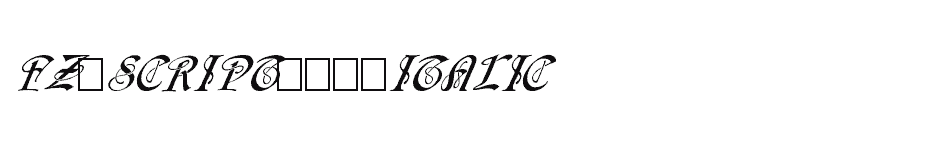 font FZ-SCRIPT-14-ITALIC download