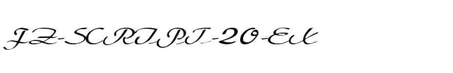 font FZ-SCRIPT-20-EX download