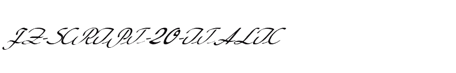 font FZ-SCRIPT-20-ITALIC download