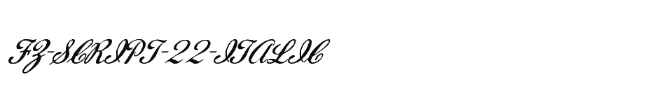 font FZ-SCRIPT-22-ITALIC download