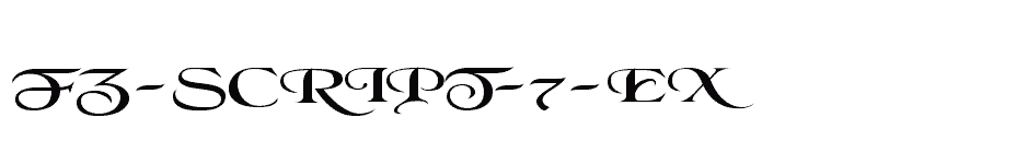 font FZ-SCRIPT-7-EX download