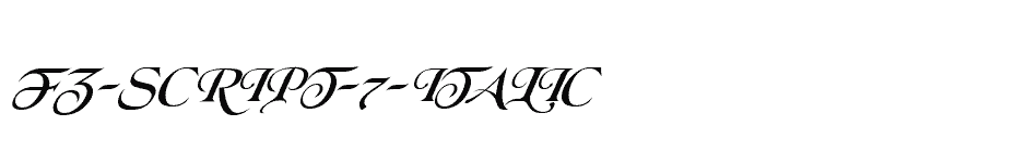 font FZ-SCRIPT-7-ITALIC download