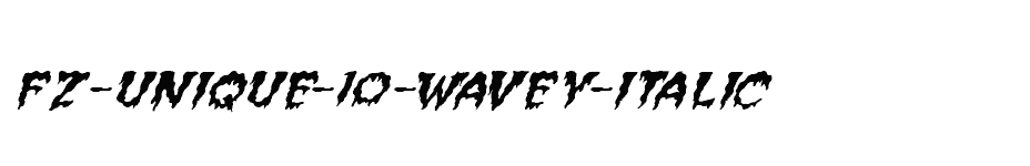 font FZ-UNIQUE-10-WAVEY-ITALIC download