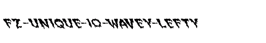 font FZ-UNIQUE-10-WAVEY-LEFTY download