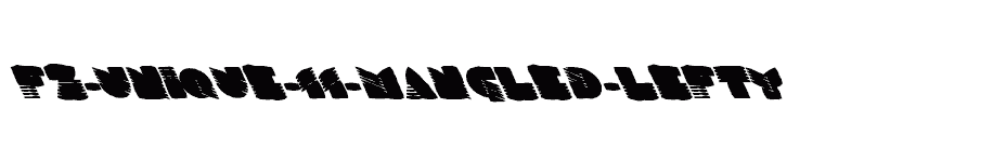 font FZ-UNIQUE-11-MANGLED-LEFTY download