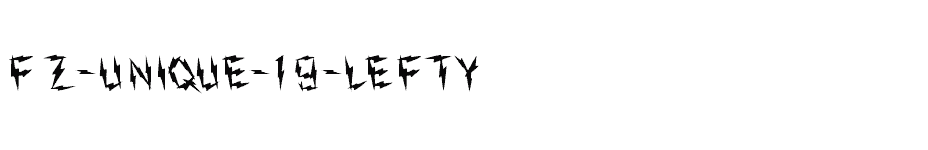 font FZ-UNIQUE-19-LEFTY download