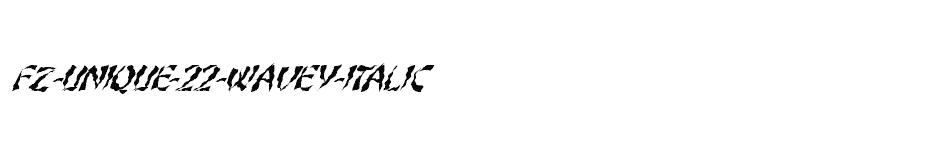 font FZ-UNIQUE-22-WAVEY-ITALIC download