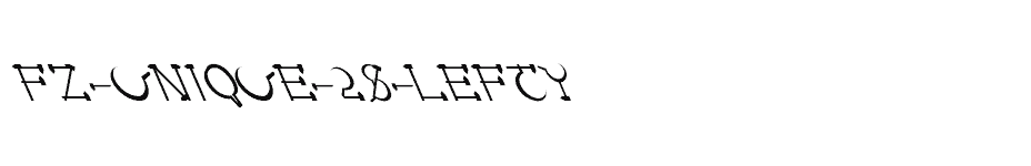 font FZ-UNIQUE-28-LEFTY download