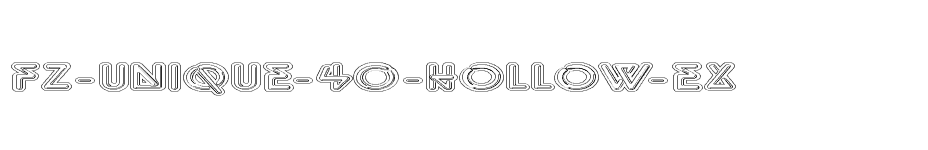 font FZ-UNIQUE-40-HOLLOW-EX download